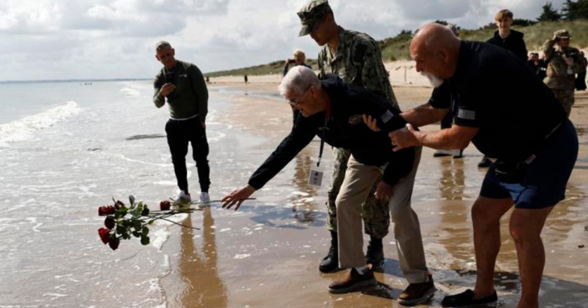 Dwindling number of D-Day veterans mark anniversary with plea to recall WWII lessons