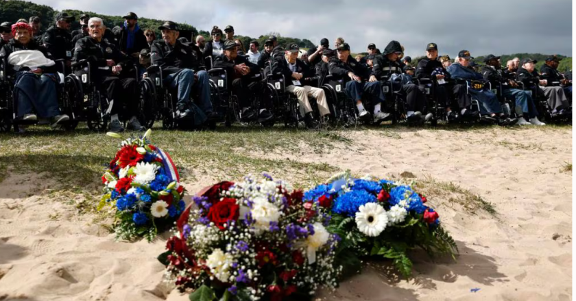 Last WWII veterans converge on Omaha Beach for D-Day and fallen friends