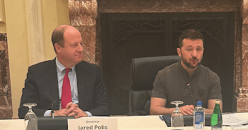 Gov. Jared Polis meets with Ukrainian President Volodymyr Zelenskyy